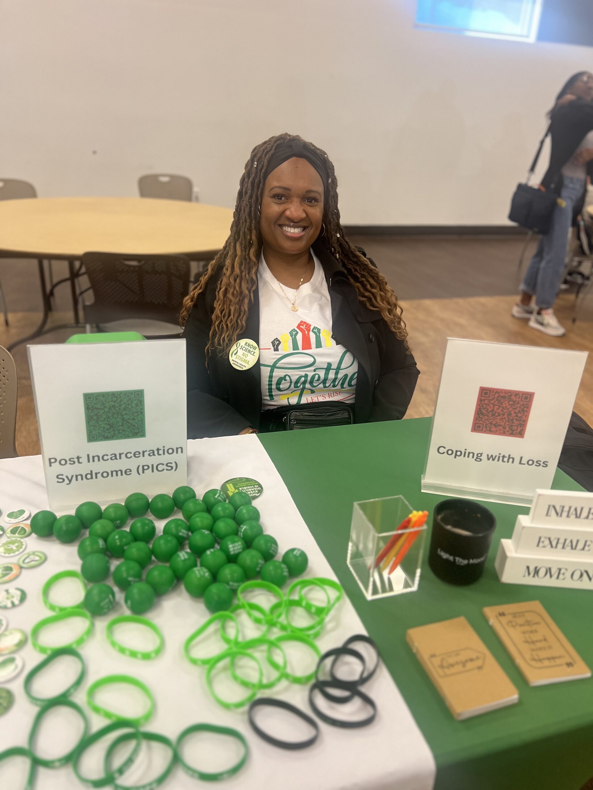Mental health awareness table display